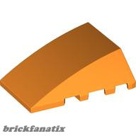 Lego BRICK 4X4 W. BOW/ANGLE, Bright orange