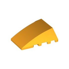 Lego BRICK 4X4 W. BOW/ANGLE, Flame yellowish orange