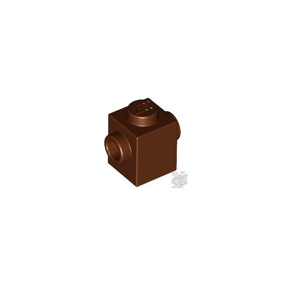 Lego BRICK 1X1 W. 2 KNOBS, Reddish brown