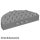 Lego Brick, Round Corner 4 x 8 Full Brick Double, Light grey