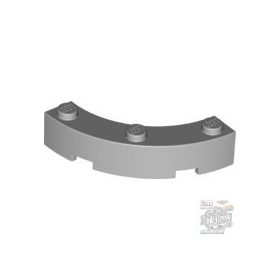   Lego Brick, Round Corner 4 x 4 Macaroni with 3 Studs, Light bluish gray