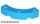 Lego Brick, Round Corner 4 x 4 Macaroni with 3 Studs, Medium azure