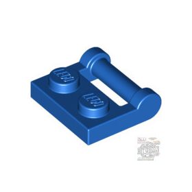   Lego Plate, Modified 1 x 2 with Bar Handle on Side - Closed Ends, Blue
