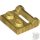 Lego Plate, Modified 1 x 2 with Bar Handle on Side - Closed Ends, Dark gold