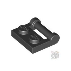 Lego PLATE 1X2 W. STICK 3.18, Black