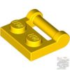 Lego PLATE 1X2 W. STICK 3.18, Bright yellow