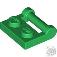 Lego PLATE 1X2 W. STICK 3.18, Green