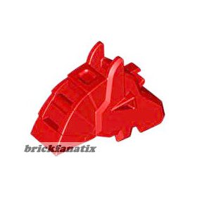 Lego Horse Battle Helmet, Angular, Red
