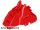 Lego Horse Battle Helmet, Angular, Red