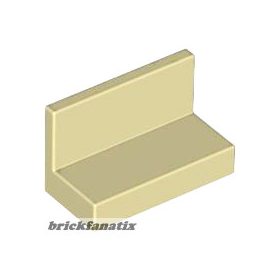 Lego WALL ELEMENT 1X2X1 ( CORNER ), Tan