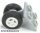 Lego Plate, Modified 2 x 2 Thin with Dual Wheels Holder - Split Pins with White Wheels and Black Tires (4870 / 4624 / 3139)