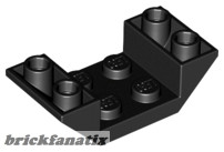 Lego Roof Tile 4X2/45° Inv., Black