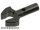 Lego Bar 1L with Clip Mechanical Claw - Cut Edges and Hole on Side, Black