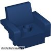 Lego Duplo, Furniture Chair 3 x 2 1/2 x 2 Armchair with Stud, Dark blue