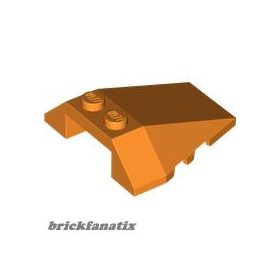 Lego ROOF TILE 4X2/18° W/COR., Bright orange