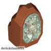 Lego Rock 1 x 1 Geode with Molded Glitter Trans-Light Blue Crystals Pattern