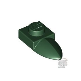 Lego Plate, Modified 1 x 1 with Tooth Horizontal, Dark green