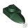 Lego Plate, Modified 1 x 1 with Tooth Horizontal, Dark green