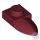 Lego Plate, Modified 1 x 1 with Tooth Horizontal, Dark red