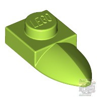 Lego PLATE 1X1 W/TOOTH, Bright yellowish green