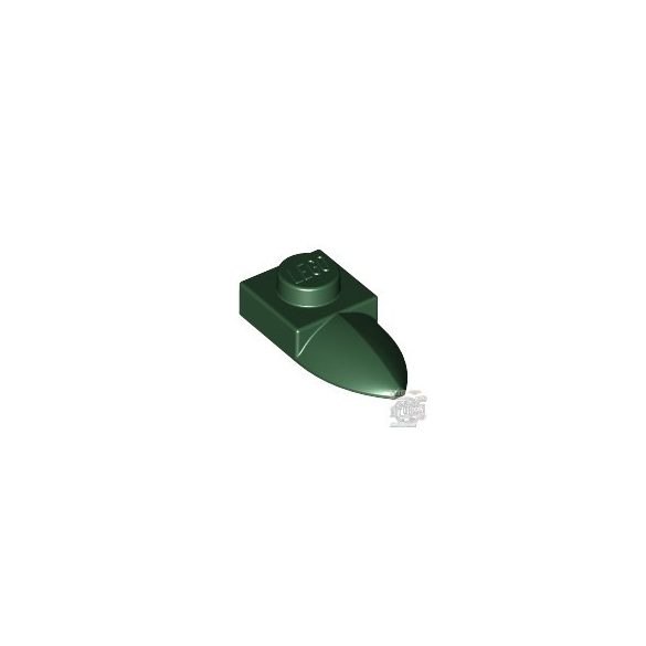 Lego PLATE 1X1 W/TOOTH, Earth green