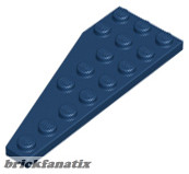Lego Right Plate 3X8 W. Angle, Dark blue