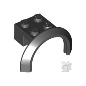   Lego Vehicle, Mudguard 4 x 2 1/2 x 1 2/3 with Arch Round, Black