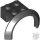 Lego Vehicle, Mudguard 4 x 2 1/2 x 1 2/3 with Arch Round, Black