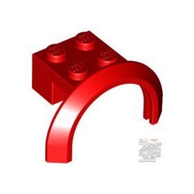   Lego Vehicle, Mudguard 4 x 2 1/2 x 1 2/3 with Arch Round, Red