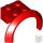 Lego Vehicle, Mudguard 4 x 2 1/2 x 1 2/3 with Arch Round, Red
