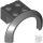 Lego Vehicle, Mudguard 4 x 2 1/2 x 1 2/3 with Arch Round, Dark bluish gray
