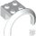 Lego Vehicle, Mudguard 4 x 2 1/2 x 1 2/3 with Arch Round, White
