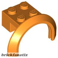 Lego Brick 2X4X1 W. Screen, Orange