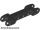Lego Technic, Axle and Pin Connector 2 x 7 with 2 Ball Joint Sockets, Rounded Ends, Black