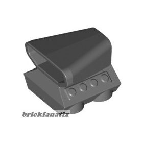 Lego Vehicle, Air Scoop Engine Top 2 x 2, Dark grey