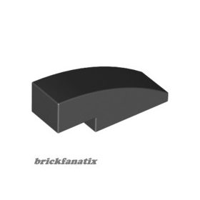 Lego Slope, Curved 3 x 1, Black