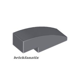 Lego Slope, Curved 3 x 1, Dark gray