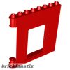 Lego Duplo Wall 1 x 8 x 6 Hinge on Left with Door Opening, Red