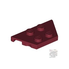 Lego Wedge, Plate 2 x 4, Dark red