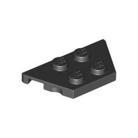 Lego PLATE 2X4X18°, Black