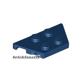 Lego Wedge, Plate 2 x 4, Dark blue