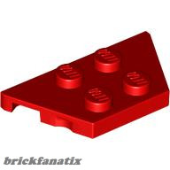 Lego PLATE 2X4X18°, Red