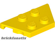 Lego PLATE 2X4X18°, Yellow