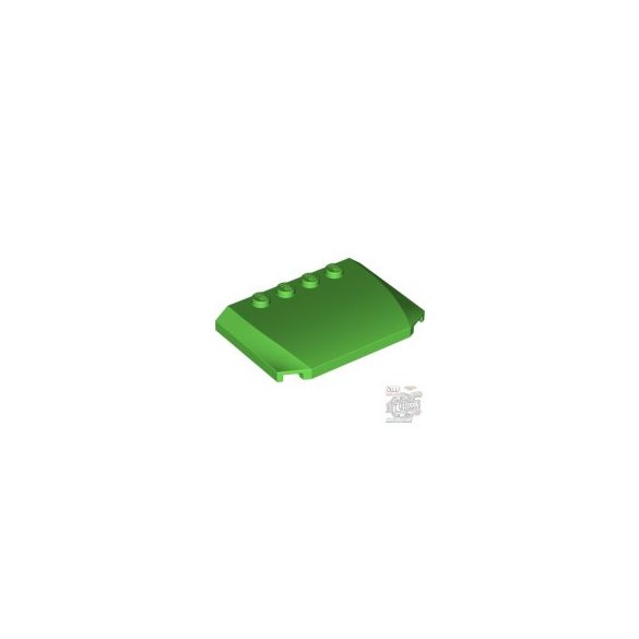 Lego PLATE 4X6X2/3, Bright green