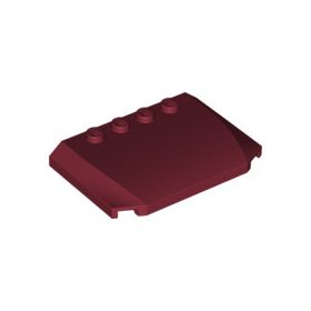 Lego PLATE 4X6X2/3, Dark red