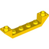 Lego INVERTED ROOF TILE 6X1X1, Bright yellow