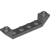 Lego INVERTED ROOF TILE 6X1X1, Dark grey