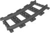 Lego Train, RC Track Curve, Dark grey