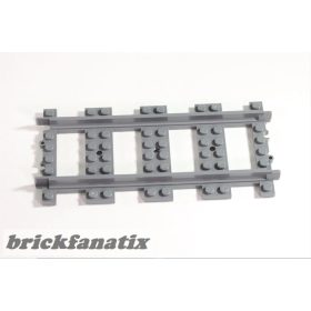Lego Train, Track Plastic (RC Trains) Straight, Dark grey