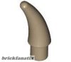 Lego Barb / Claw / Horn / Tooth - Small, Dark tan